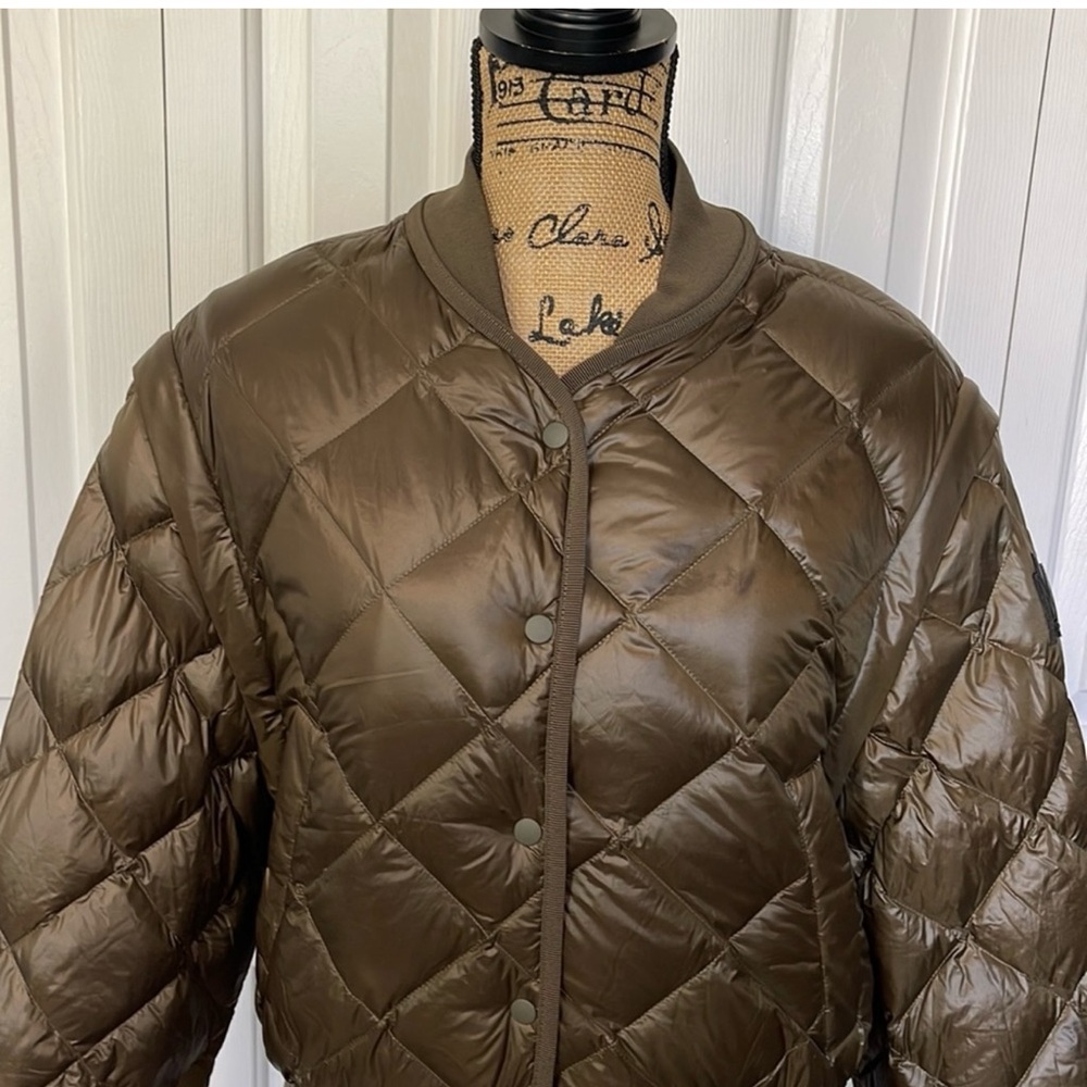 Mackage Dark Olive Puffer Jacket View 2